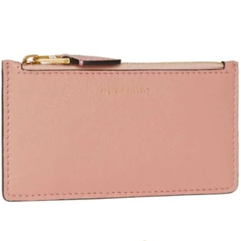 burberry two tone leather zip card case|Burberry her fragrance.